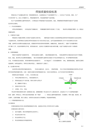 电子元器件焊接质量检验标准