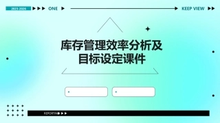 库存管理效率分析及目标设定课件