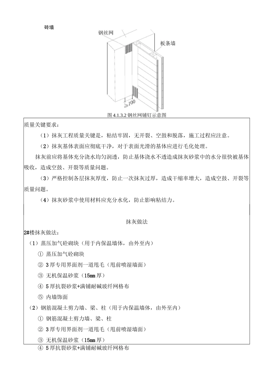 内墙面抹灰技术交底_第2页