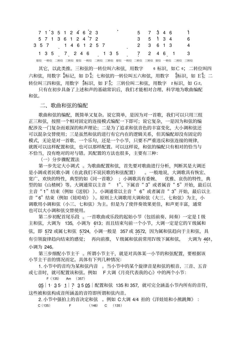 电子钢琴的简易和弦编配与即兴伴奏_第3页