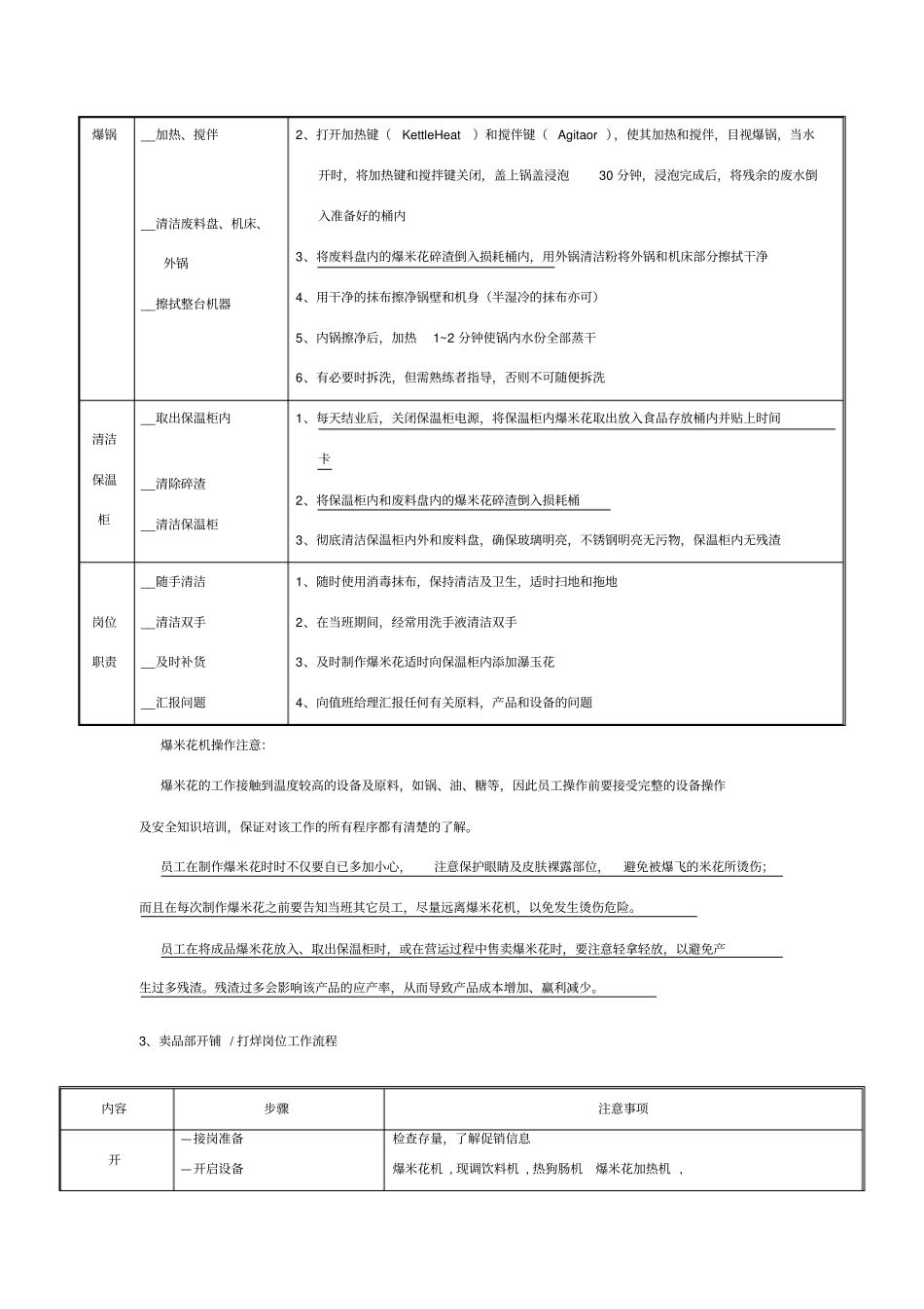电影院卖品部食品岗位工作流程_第3页