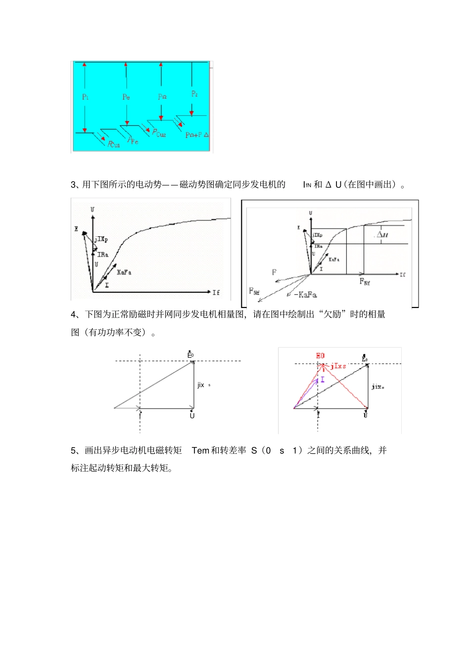 电机学期末总复习试卷标准答案_第3页