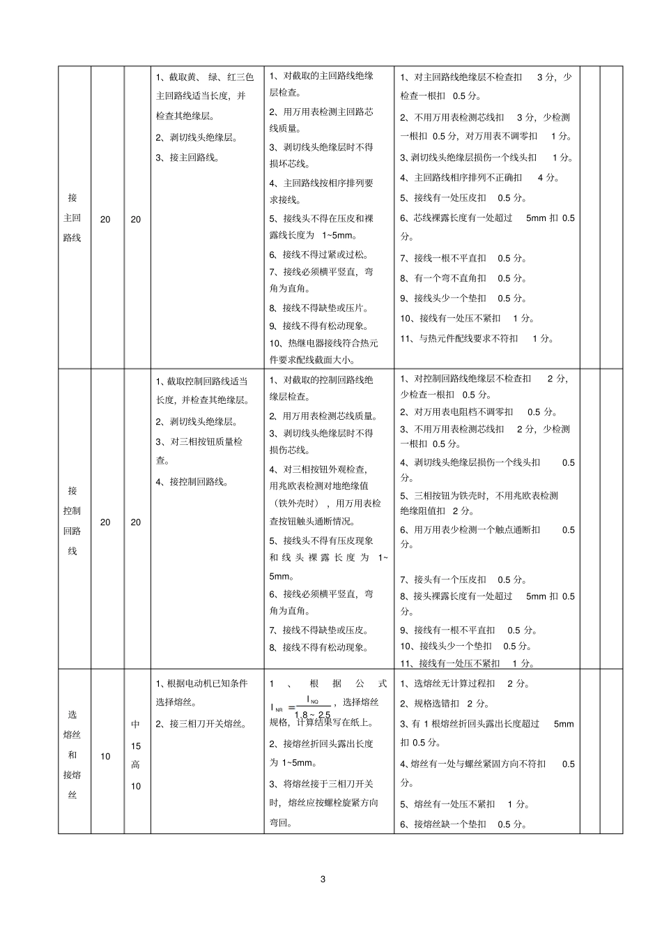 电气安装工职业技能鉴定实际操作试题_第3页