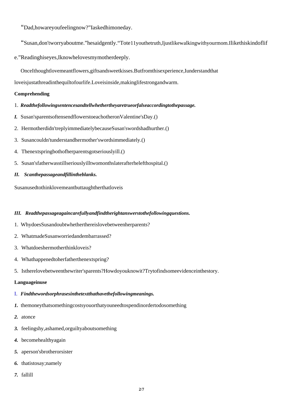 暑假初升高(新高一)话题阅读讲练结合专题 3-42020-2021人教版英语初升高暑假衔接_第2页