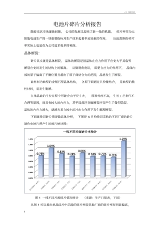 电池线碎片分析