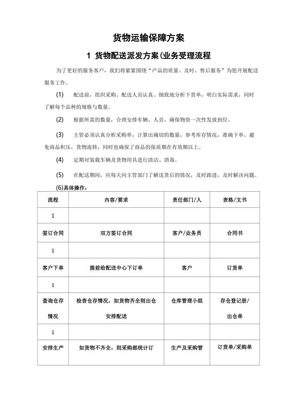 货物运输保障方案_第1页