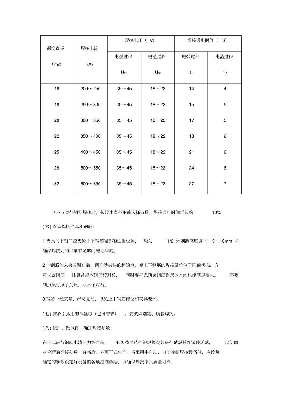 电渣压力焊钢筋技术交底_第3页