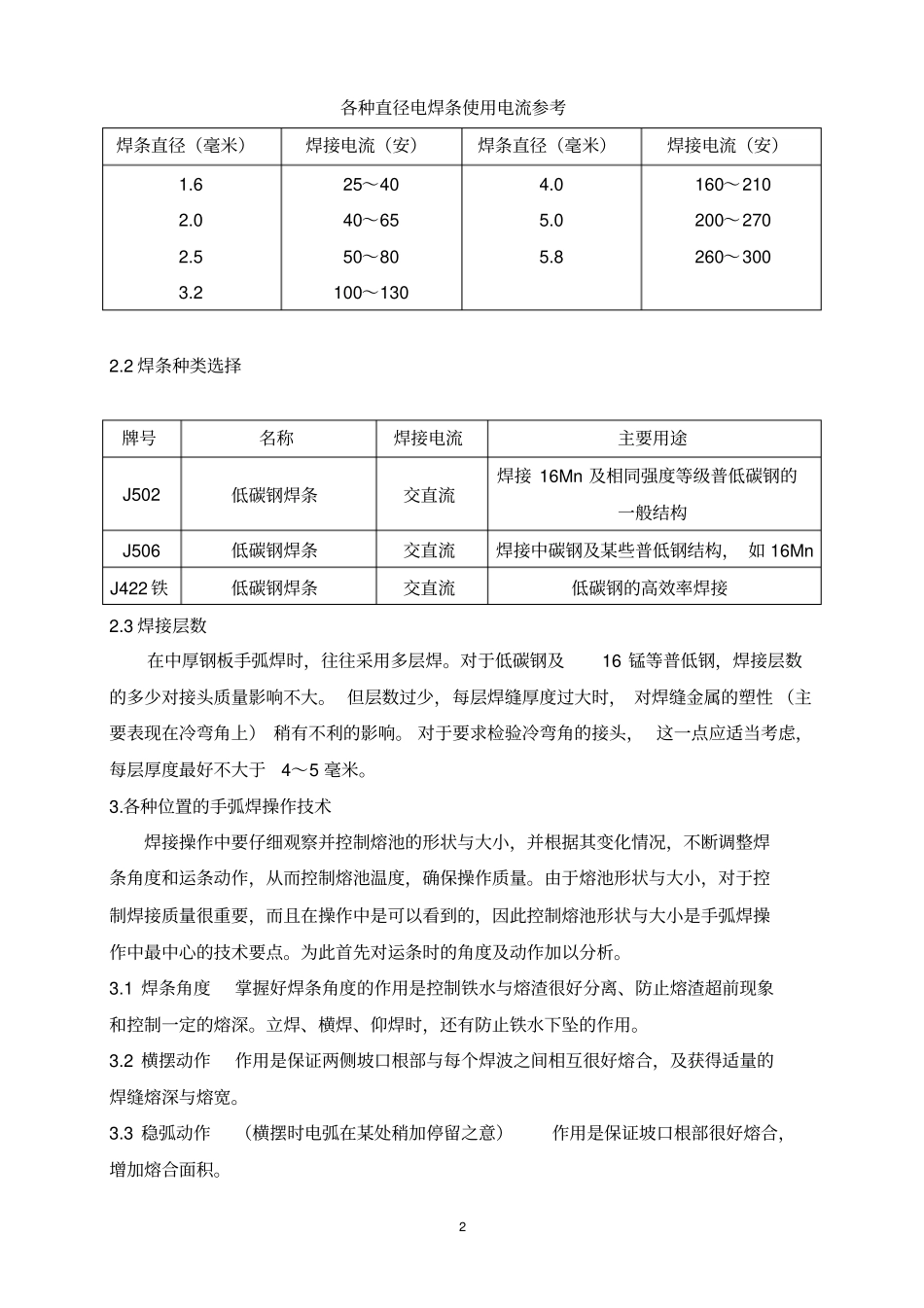 电焊作业指导书_第2页
