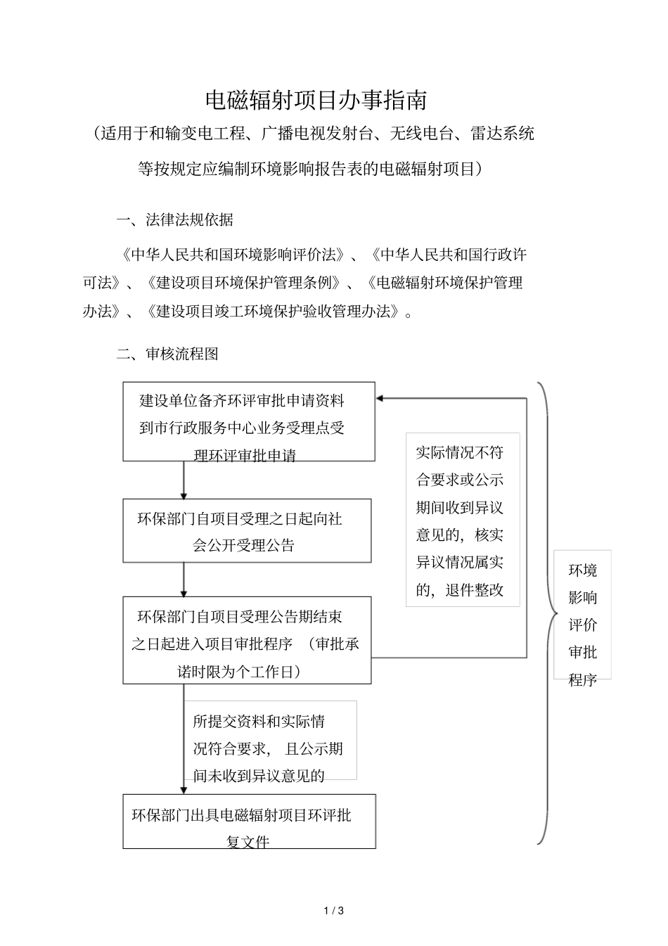 电磁辐射项目办事指引_第1页