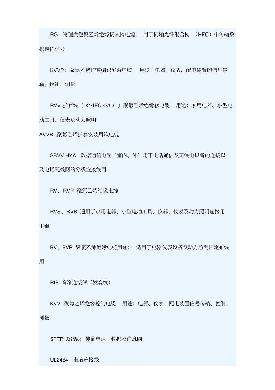 电线电线执行标准常用电缆讲解_第3页