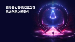 领导者心智模式建立与思维创新之道课件