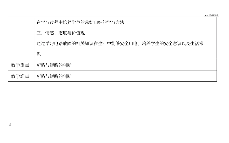 电路故障分析专题_第2页