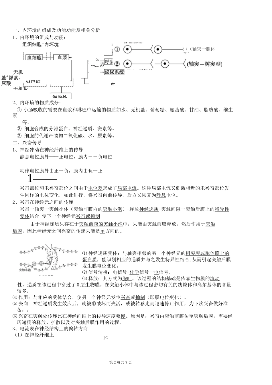 专题六    动物生命活动的调节_第2页