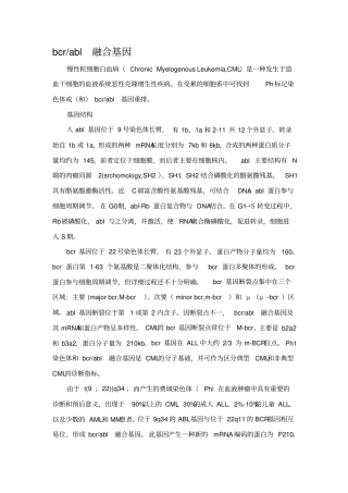 白血病融合基因