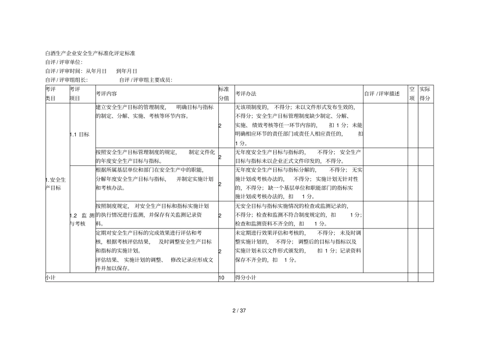 白酒生产企业安全生产标准化评定标准_第2页