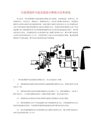 垃圾与污泥焚烧方法及系统