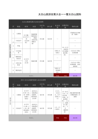 大型会议执行方案