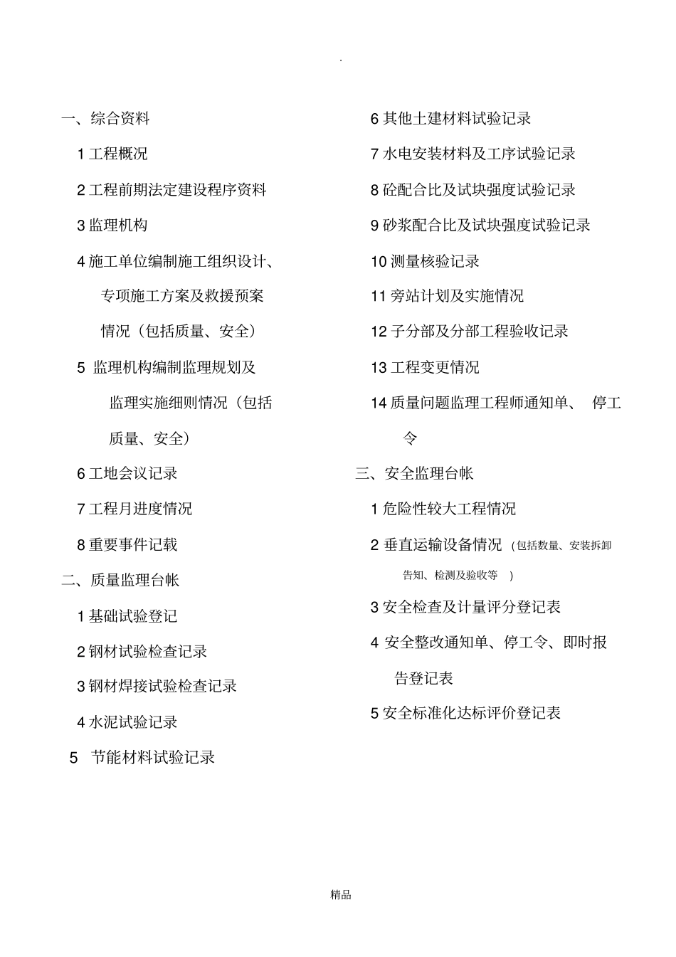 监理部日常管理台账_第2页