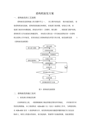 盾构机始发方案