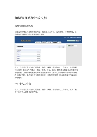 知识管理系统比较