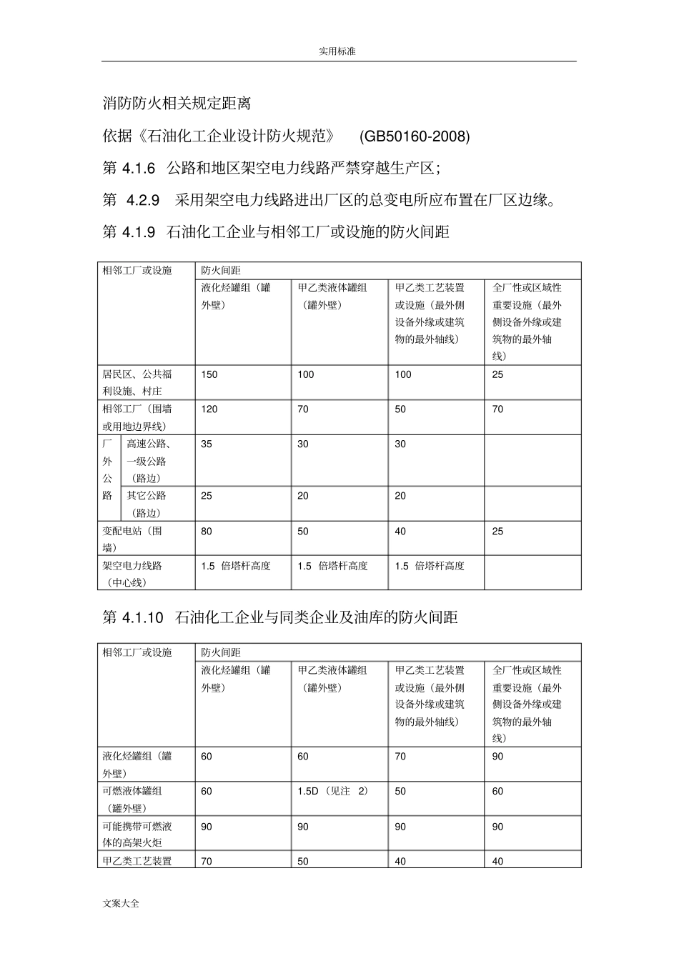 石油化工行业安全系统系统距离汇总情况情况_第1页