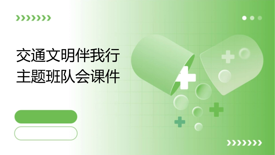 交通文明伴我行主题班队会课件1_第1页