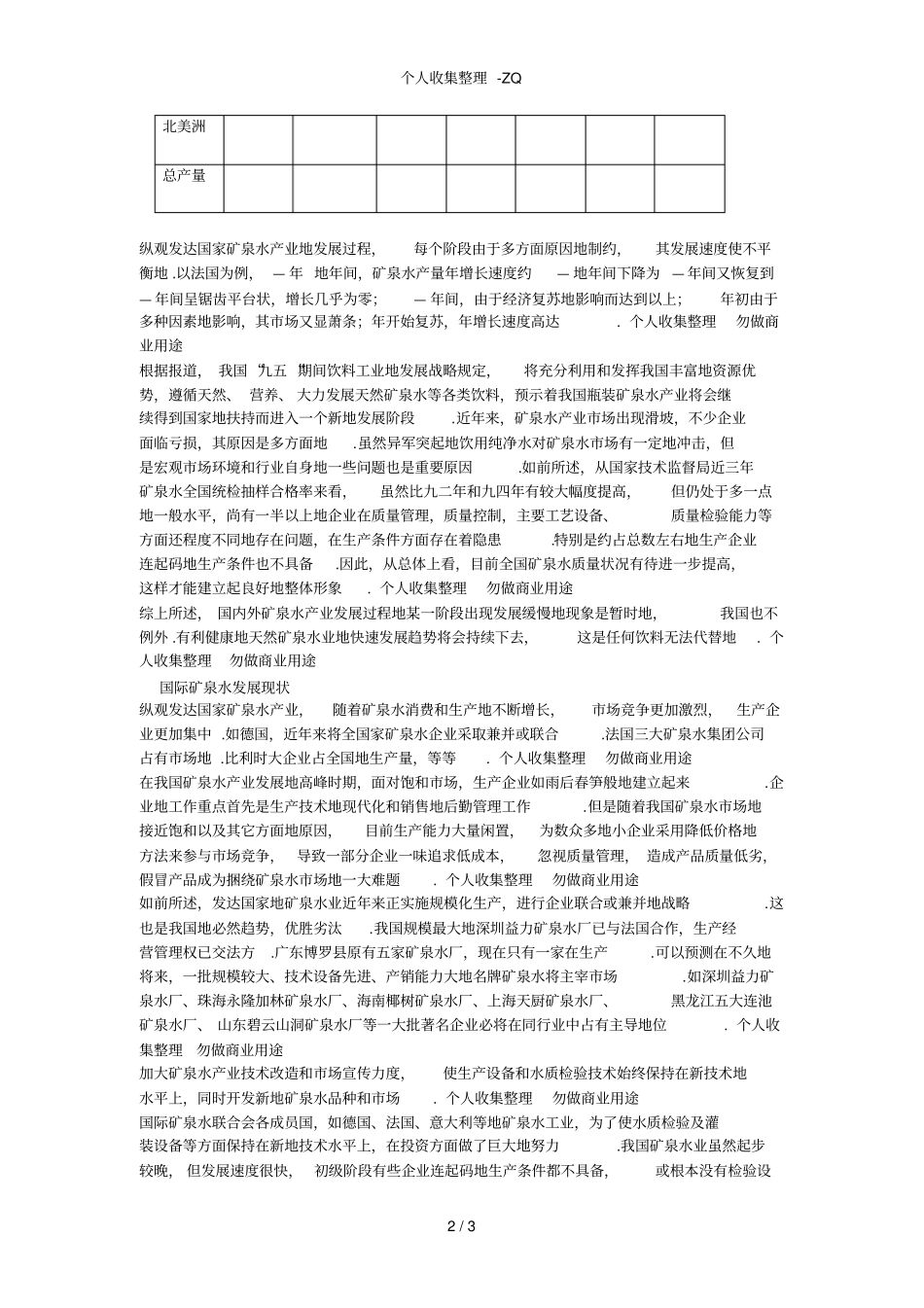 矿泉水产业概况及发展趋势_第2页