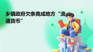 乡镇政府欠条竟成地方“流通货币”课件