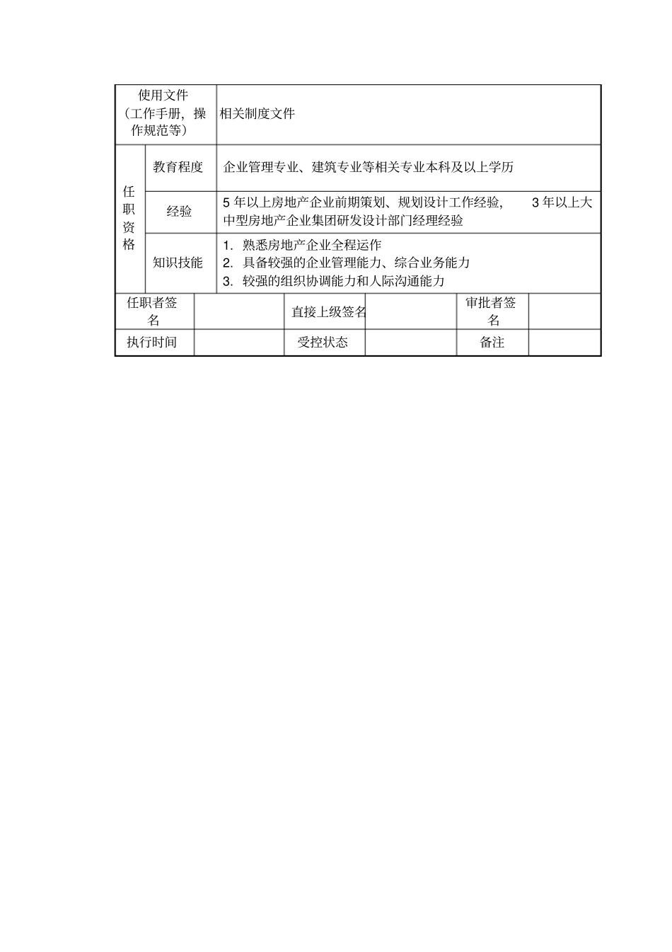 研发策划中心总监岗位说明书_第3页