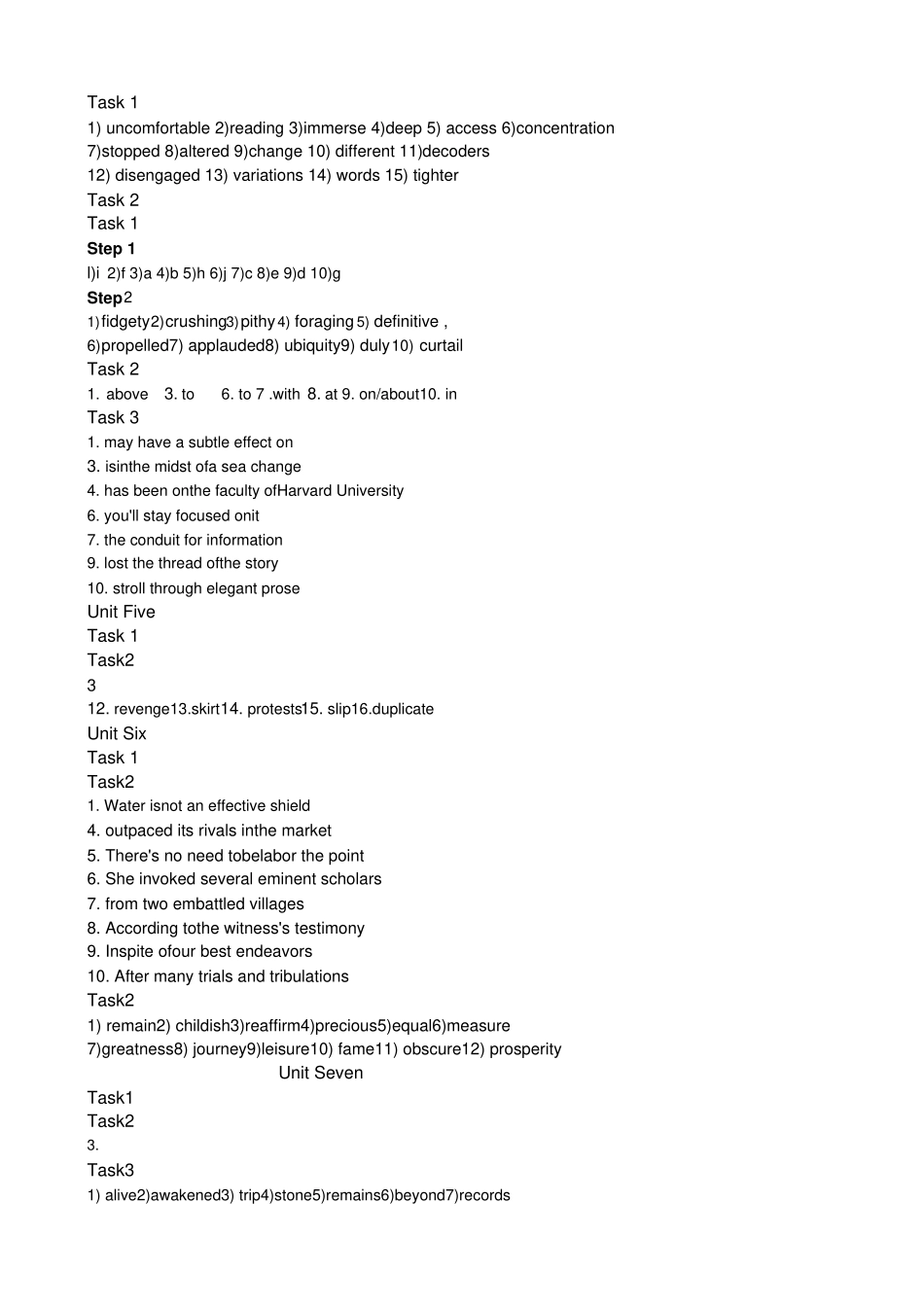 研究生英语综合教程下课后习题答案_第2页