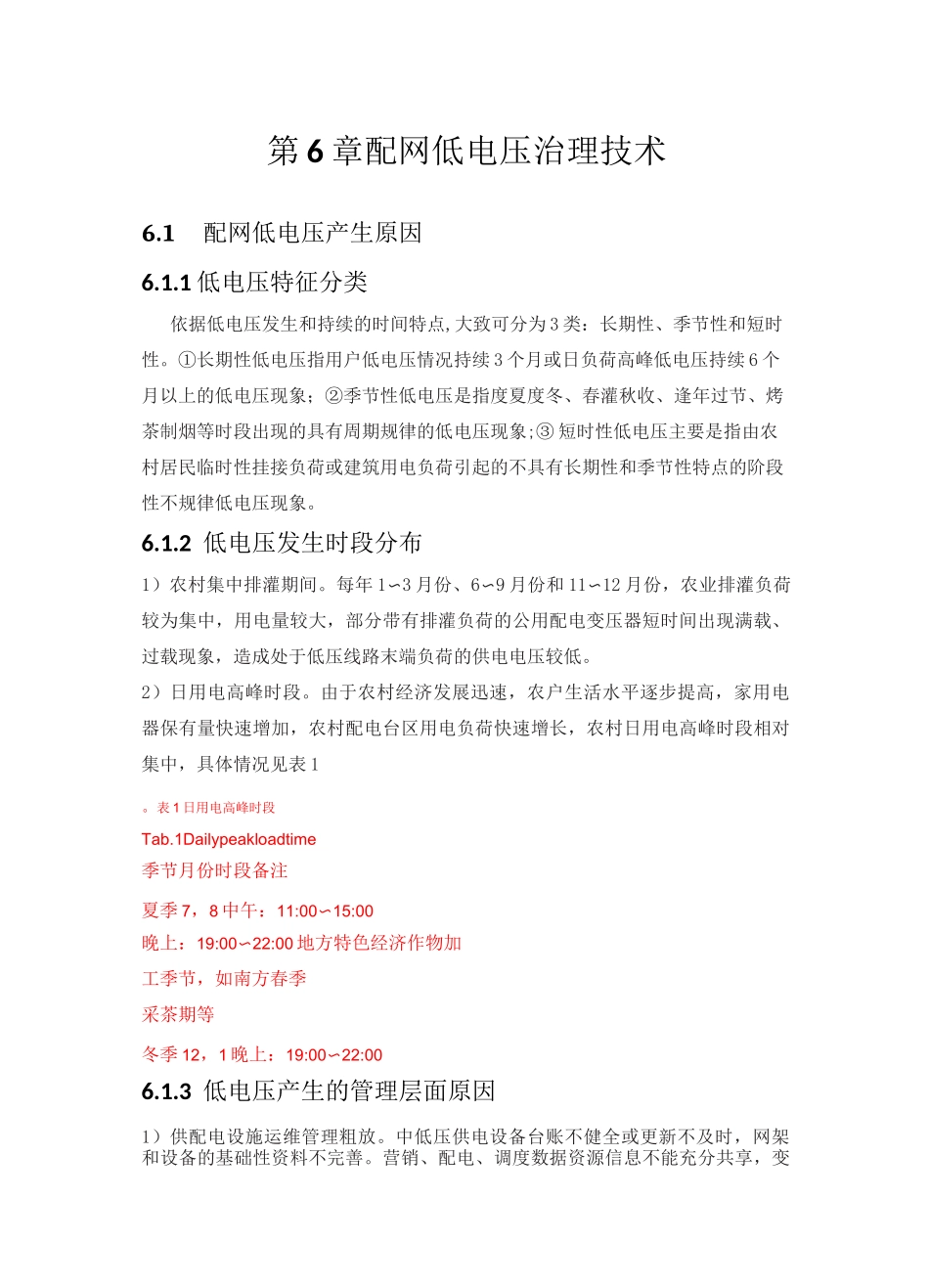 配网低电压治理技术最新版_第1页