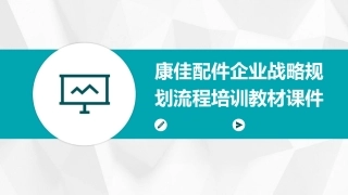 康佳配件企业战略规划流程培训教材课件