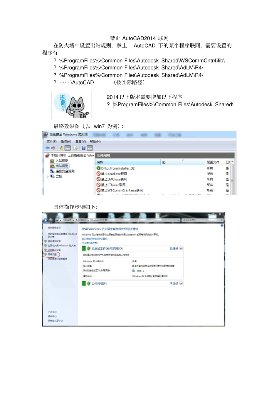 禁止AutoCAD联网_第1页