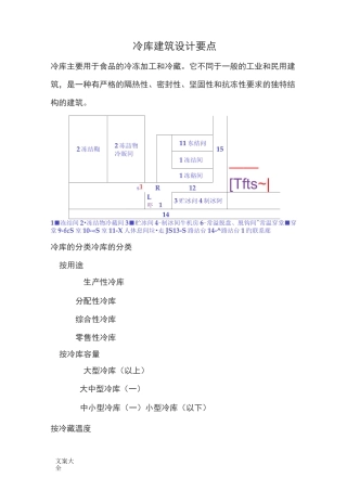 冷库建筑方案设计要点