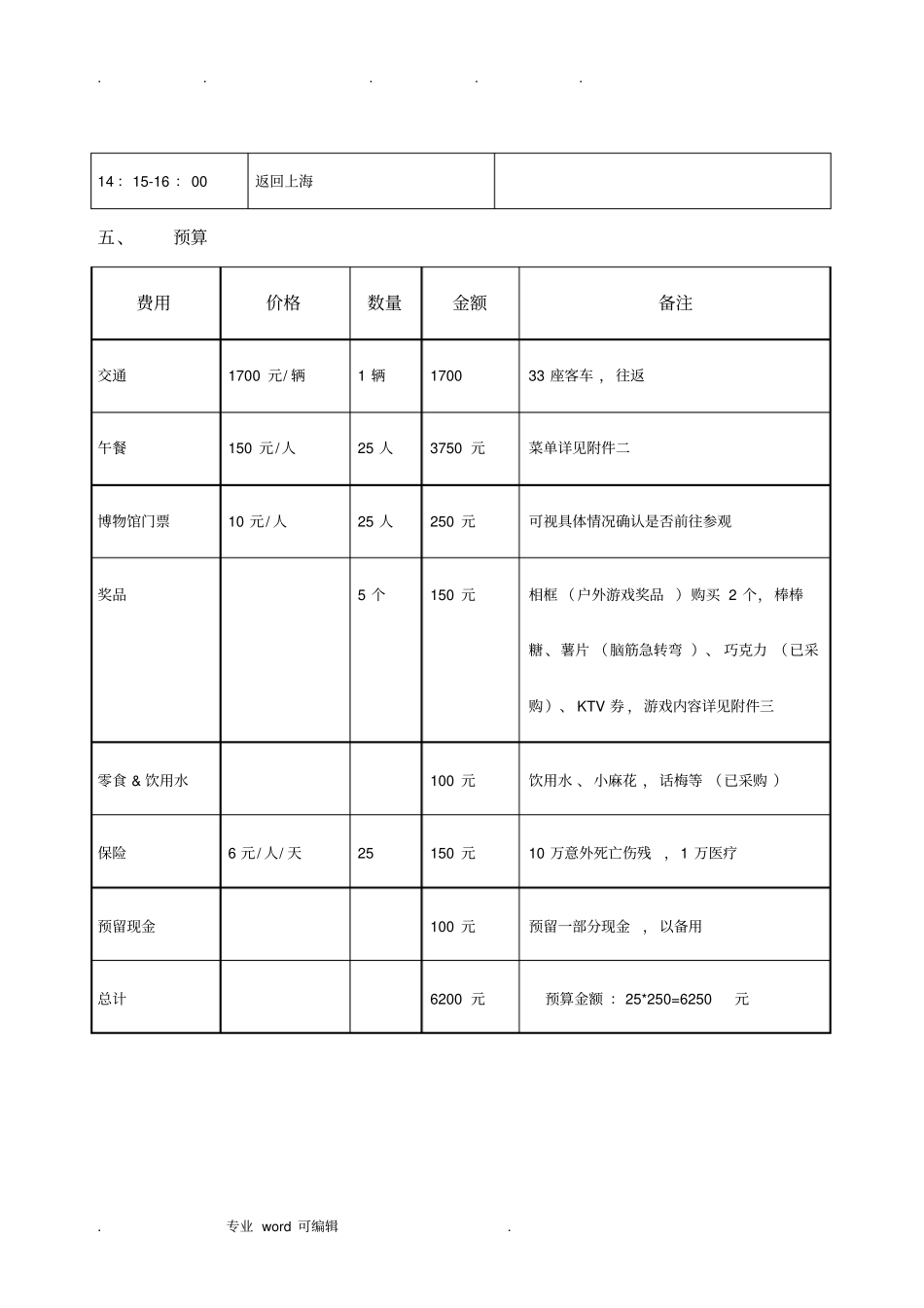 秋游活动策划方案_第2页