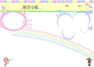 科学小报模板