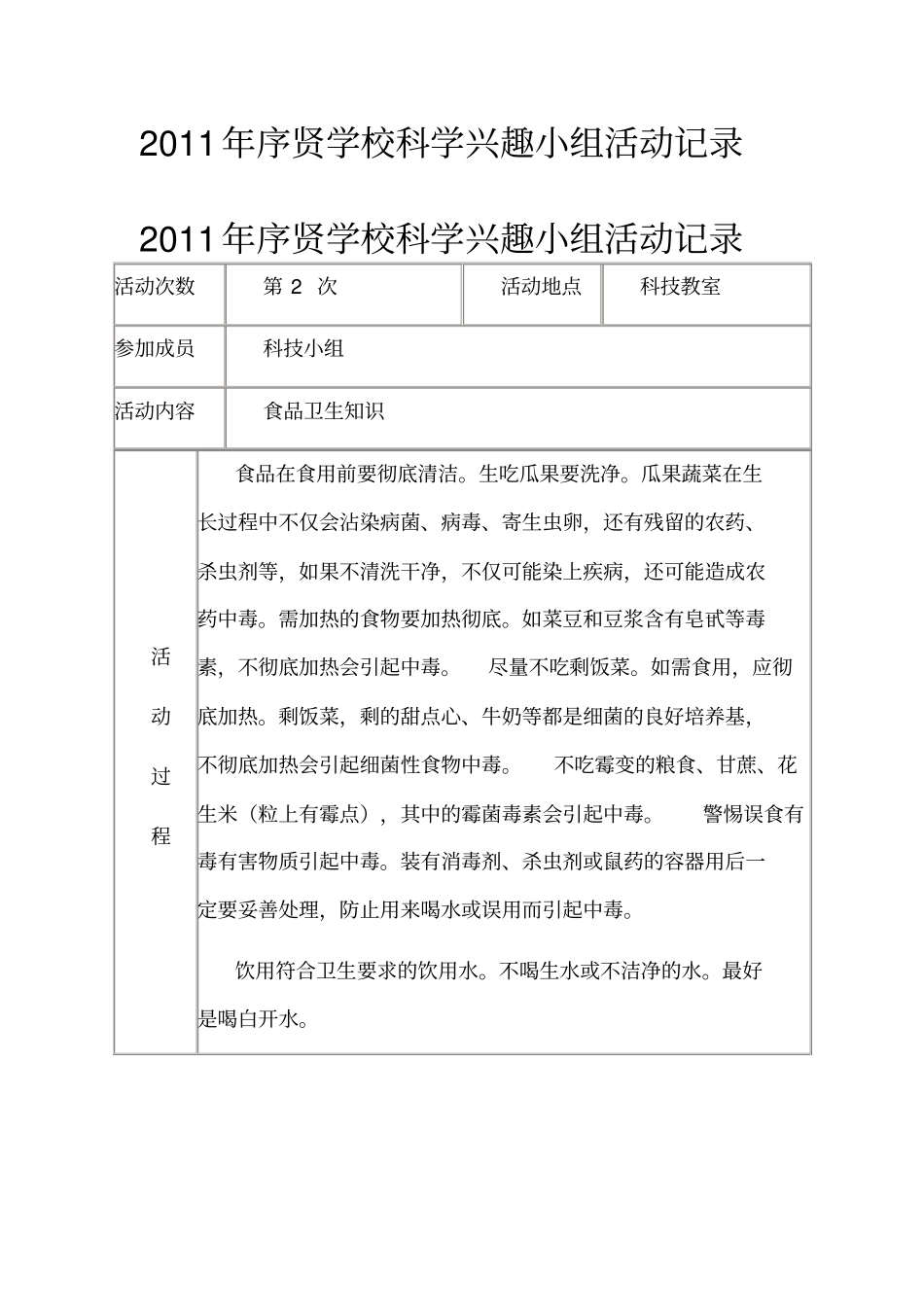 科技兴趣小组活动记录_第2页