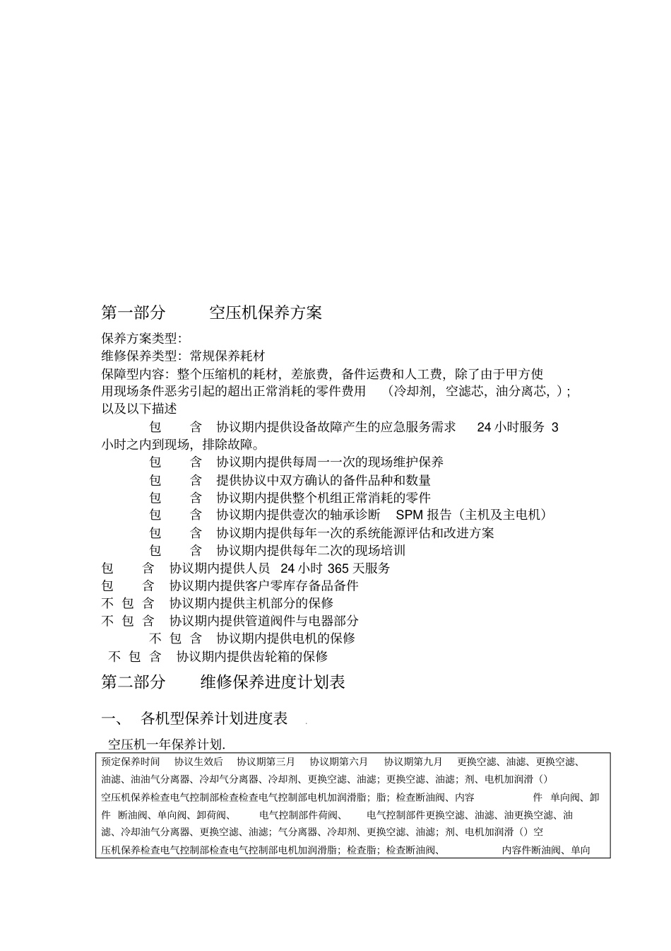 空压机年保养方案_第3页