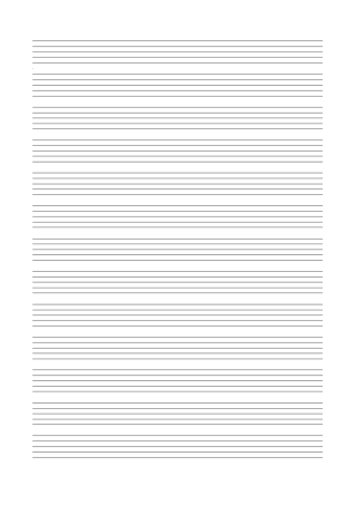 空白五线谱本打印版