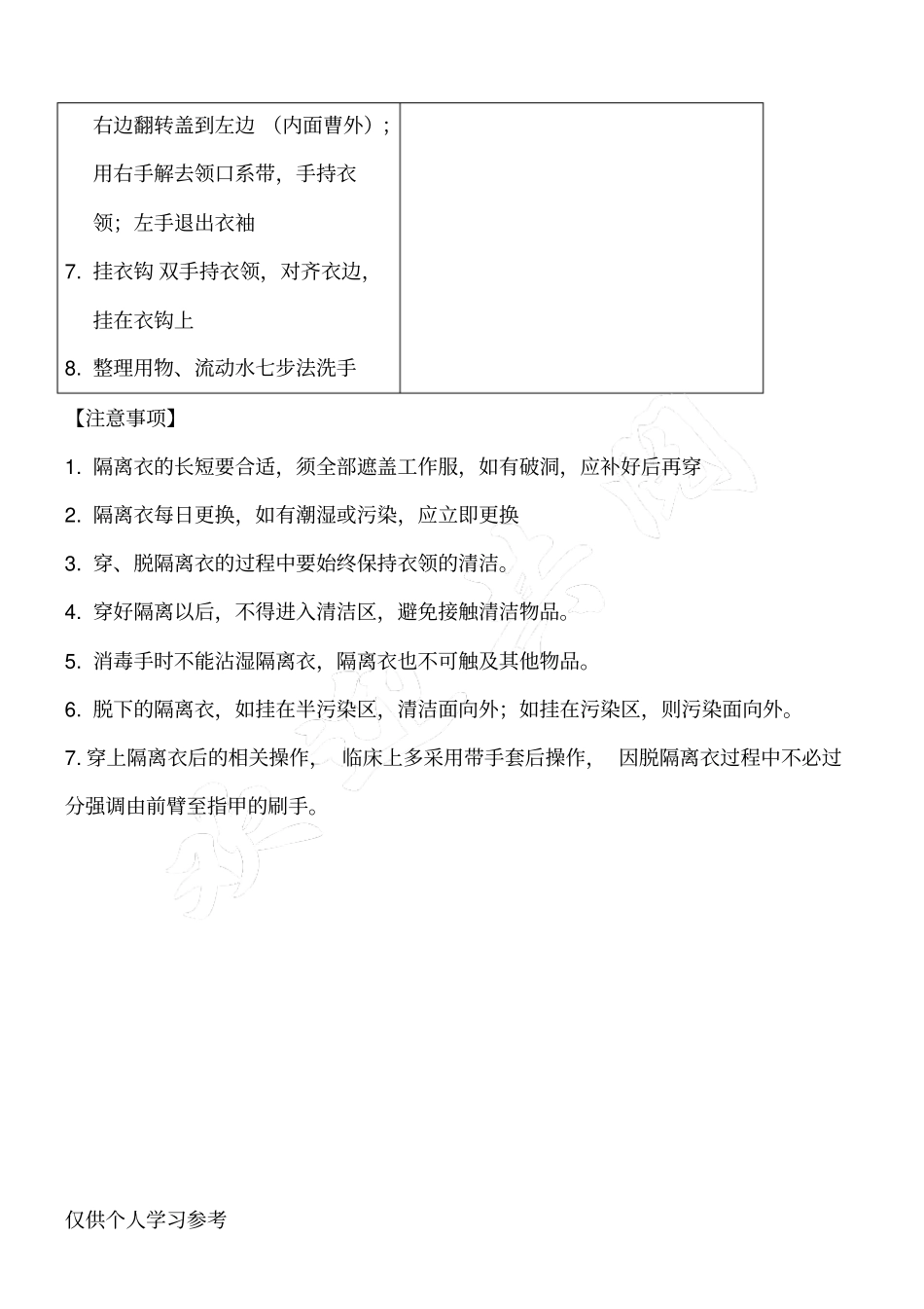 穿脱隔离衣操作流程_第3页