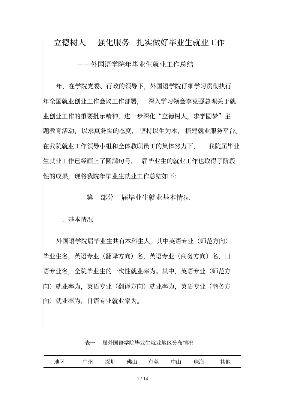 立德树人强化服务扎实做好毕业生就业工作_第1页