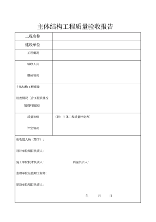 竣工工程质量验收报告