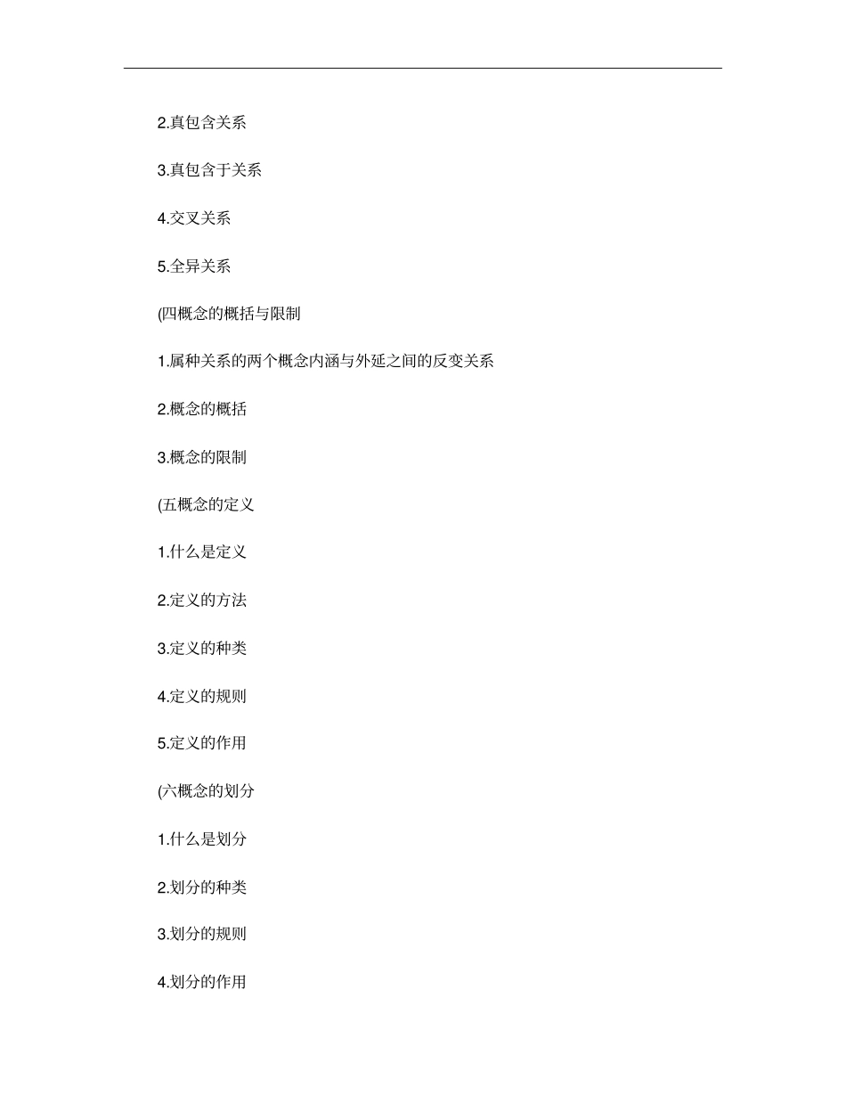 笔试00024普通逻辑自学考试大纲_第3页