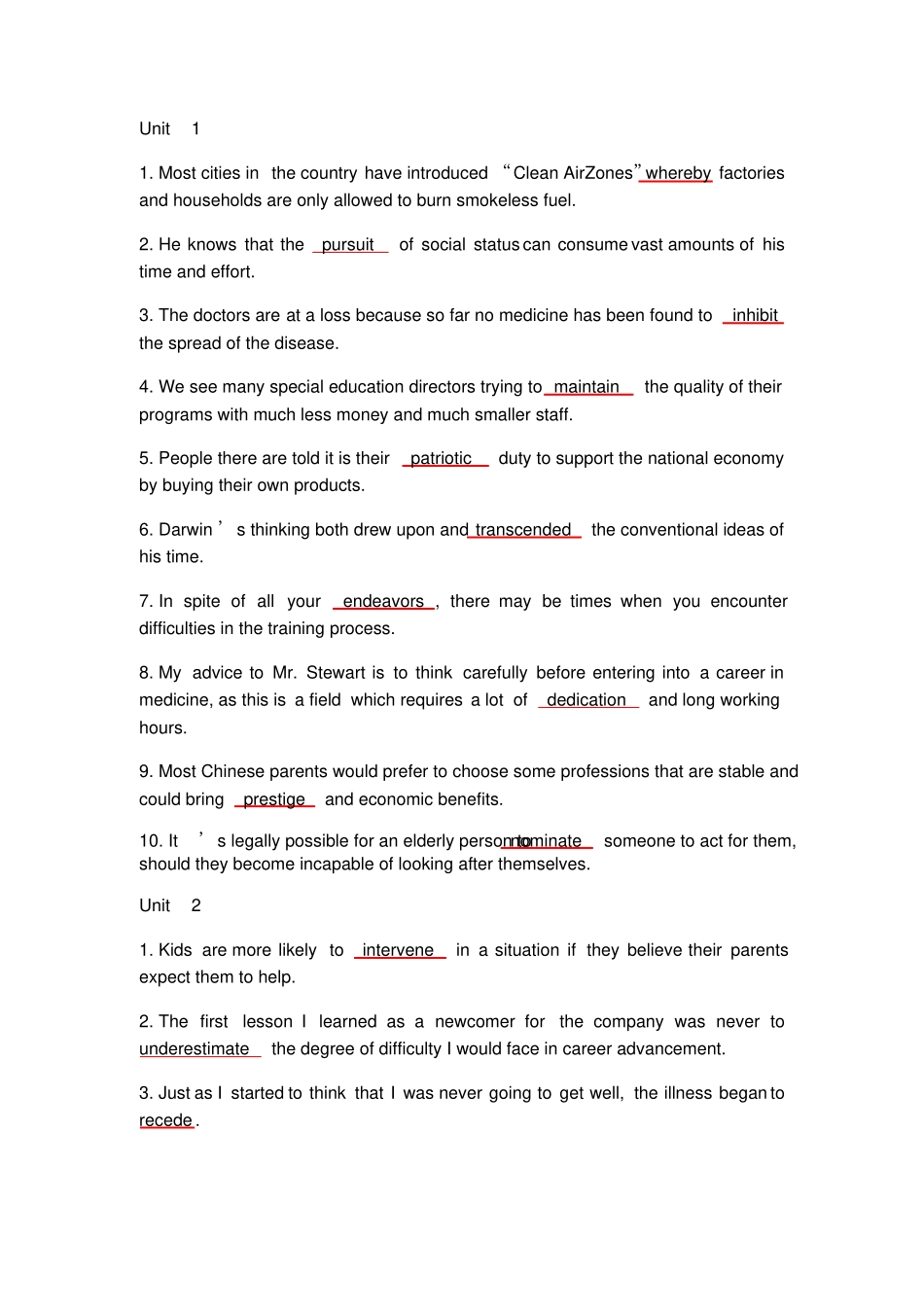 第三版新视野大学英语3习题加答案_第1页