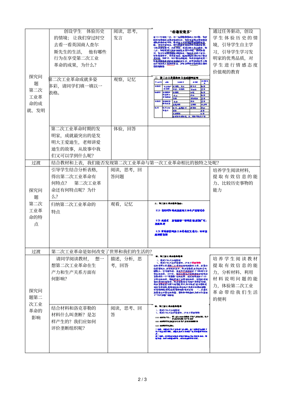 第二次工业革命教学设计_第2页