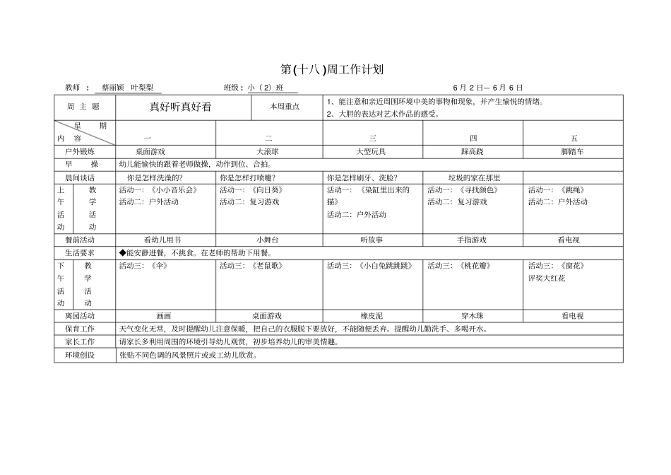 第十九周工作计划_第2页