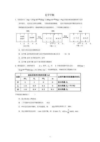 等效平衡专项练习剖析