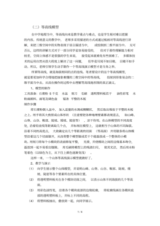 等高线模型制作