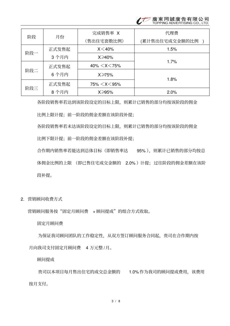 策划销售代理-营销顾问服务内容及收费建议_第3页