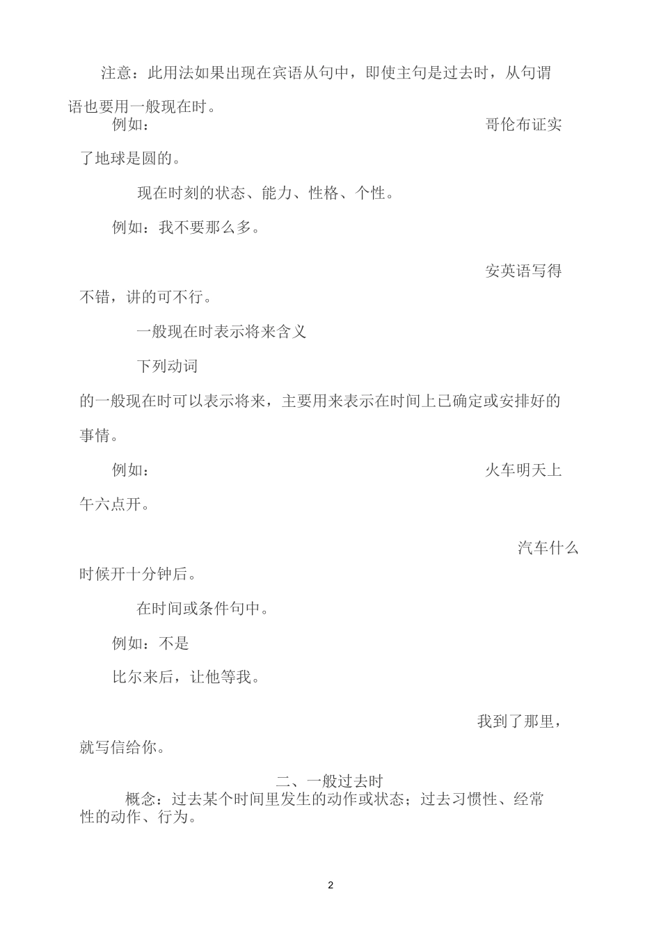 中考英语必考八种时态用法大集合_第2页
